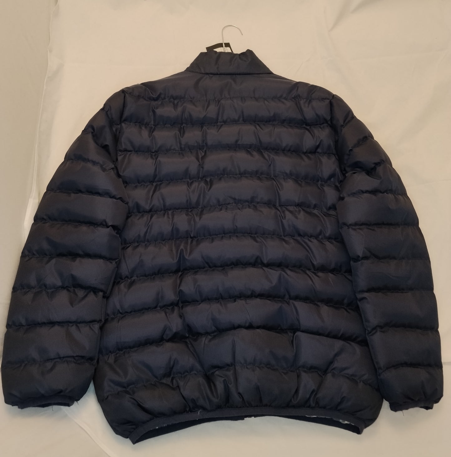 Piumino Uomo blu scuro Taglia L Giacca Invernale Imbottita