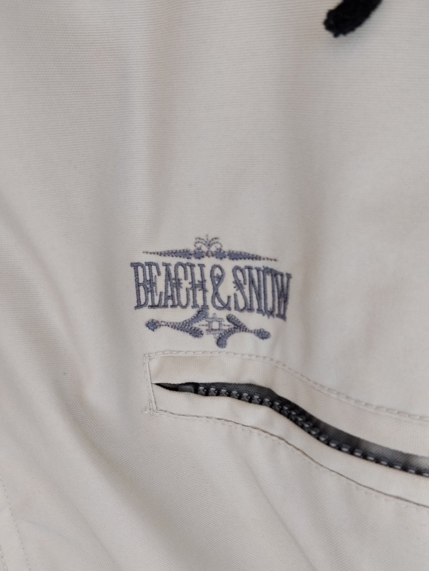 Giacca a vento uomo XL beige con cappuccio removibile – giacca leggera sportiva