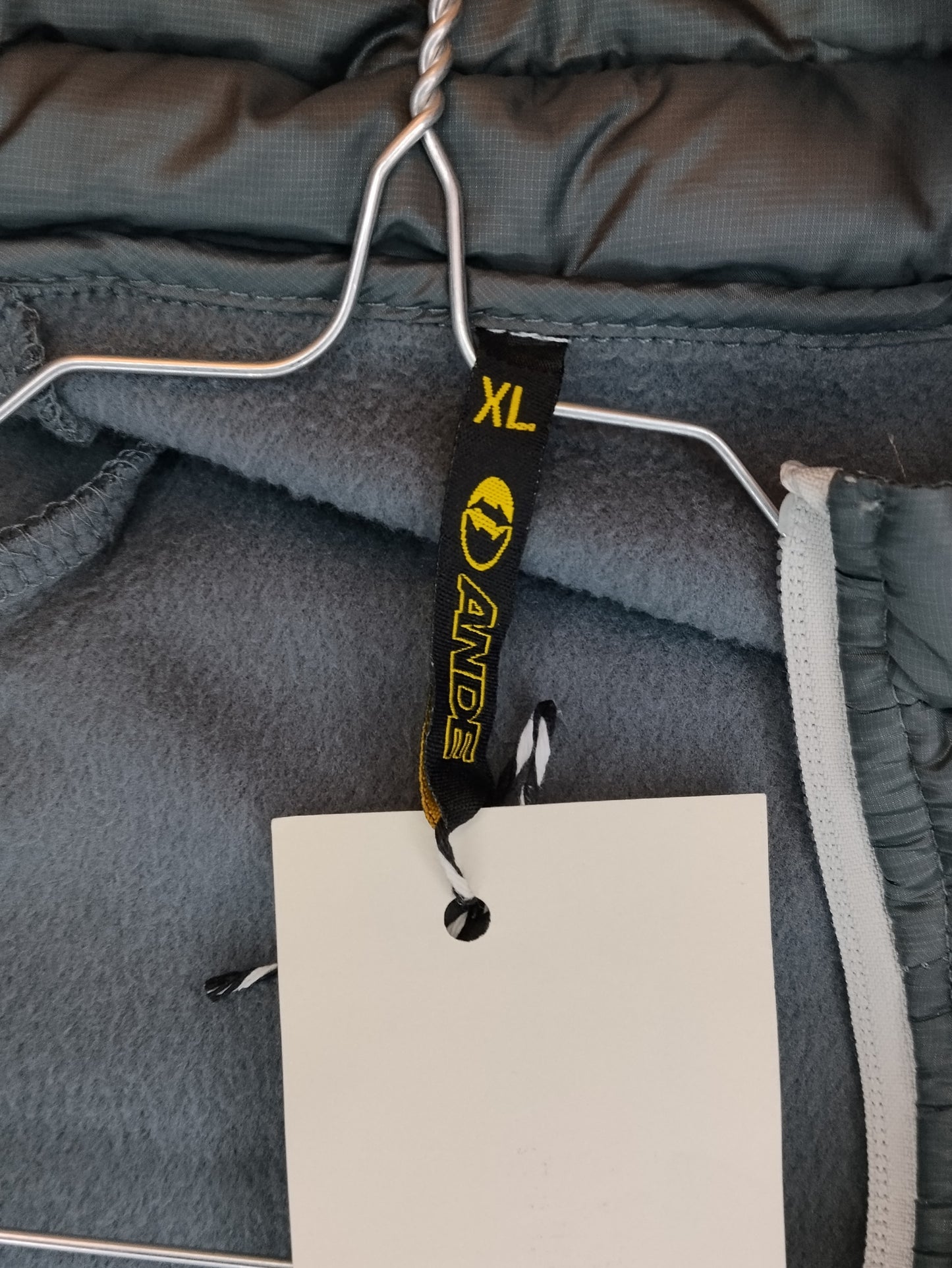 Giacca trekking ANDE uomo XL grigia con cappuccio – giacca outdoor tecnica