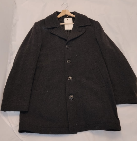 Cappotto Uomo H&M Grigio Scuro Taglia M Giacca Elegante Invernale