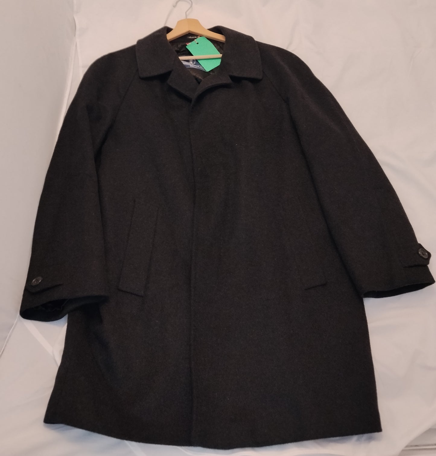 Cappotto Uomo David & David Grigio Scuro Taglia 56 Cappotto Elegante Classico