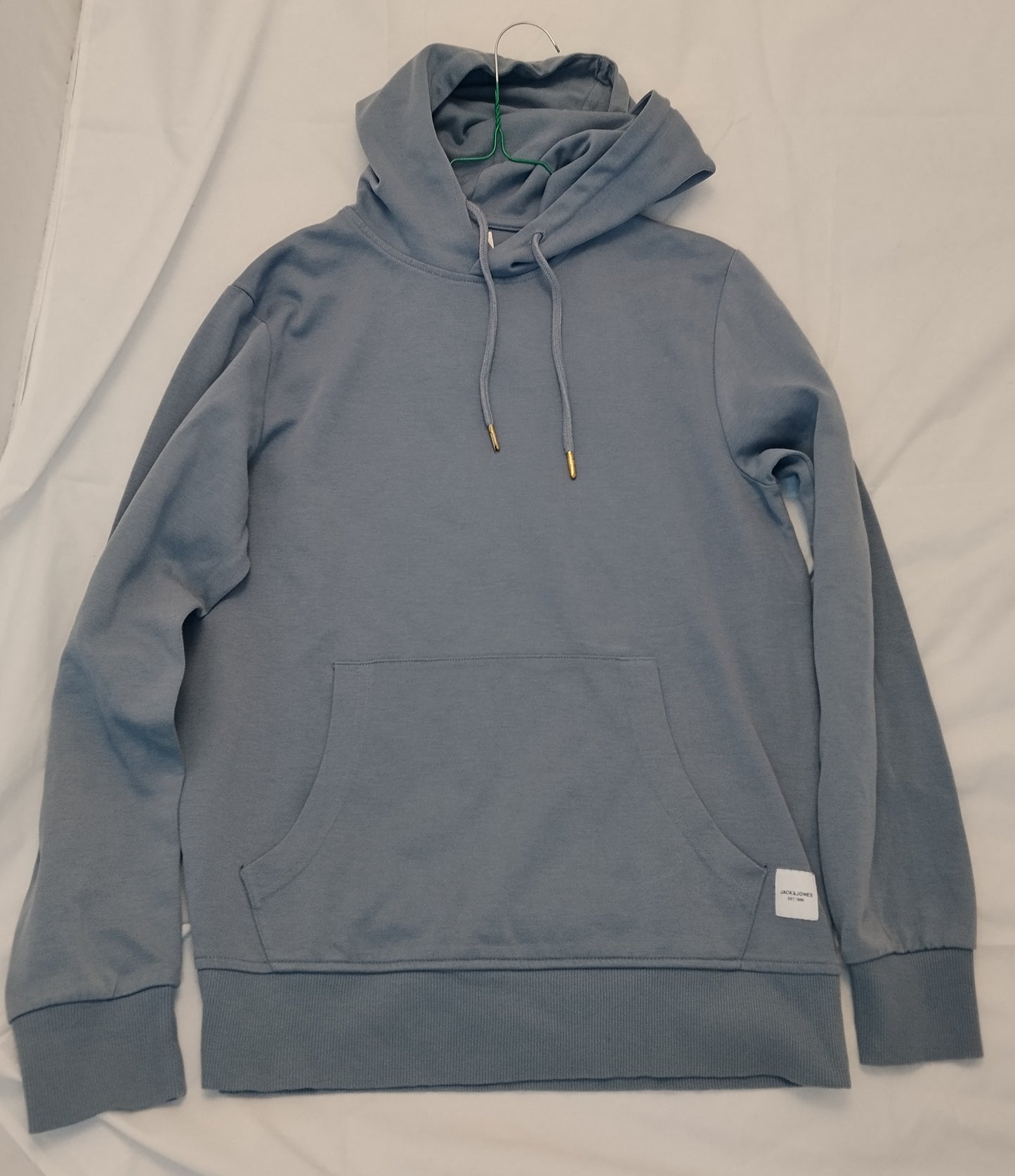 Felpa Uomo Jack & Jones Azzurra con Cappuccio Taglia S Hoodie Casual
