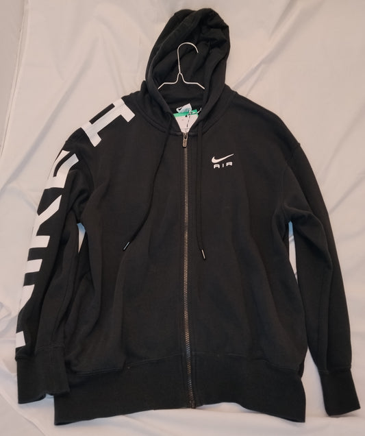 Felpa Nike Air nera con zip e cappuccio taglia XS – Sportiva originale