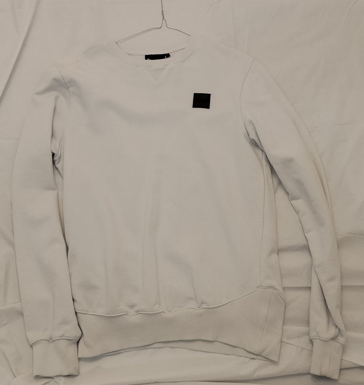 Felpa Boxeur des Rues bianca minimal taglia L – Girocollo casual