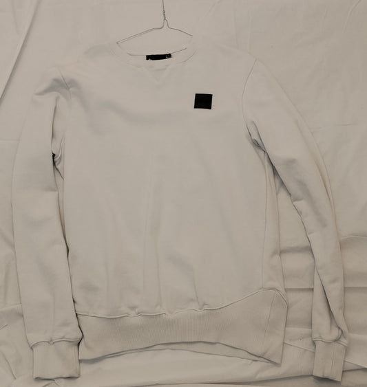 Felpa Boxeur des Rues bianca minimal taglia L – Girocollo casual