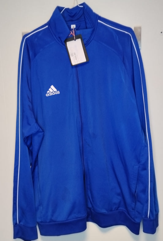 Felpa Uomo Adidas Blu Zip XXL Track Jacket Sportiva Nuova