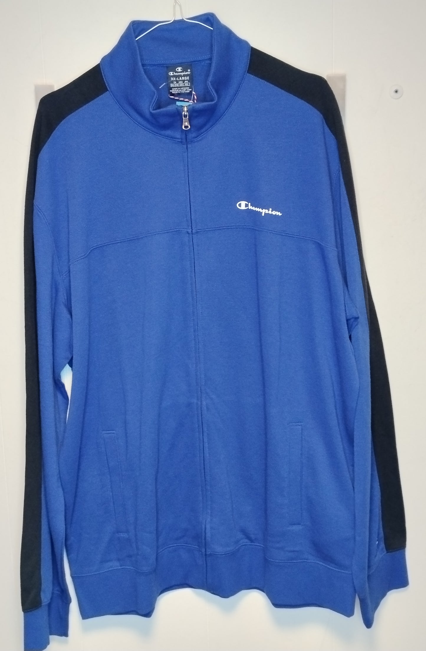Felpa Uomo Champion Blu Zip XXXL Sportiva Track Jacket