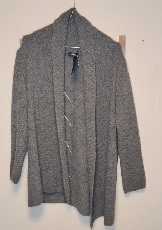 Cardigan Donna Akè Grigio Taglia Unica Aperto Morbido Casual