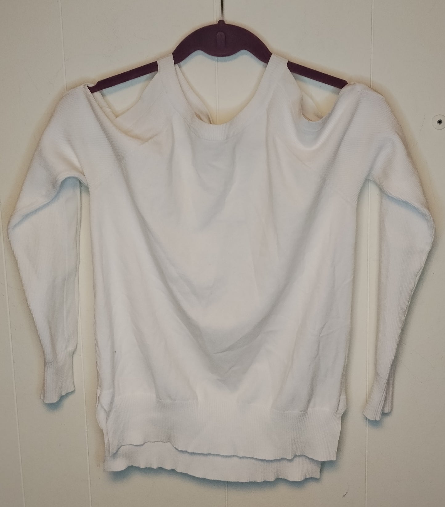 Maglione Donna Guess Bianco Spalle Scoperte Taglia M Elegante