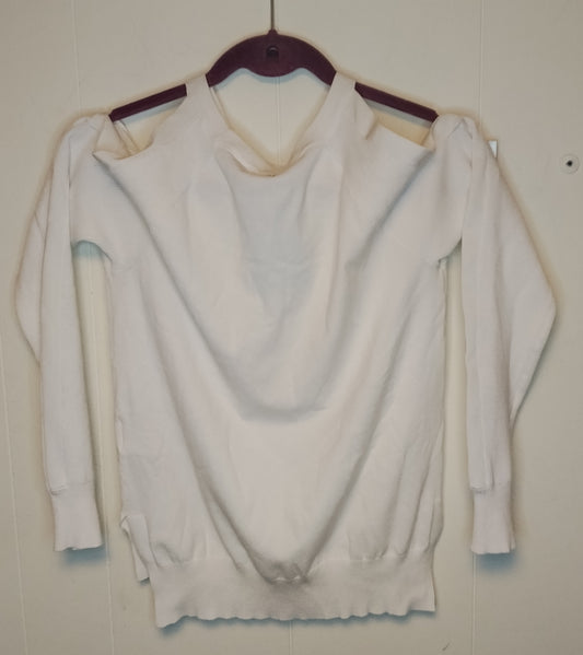 Maglione Donna Guess Bianco Spalle Scoperte Taglia M Elegante