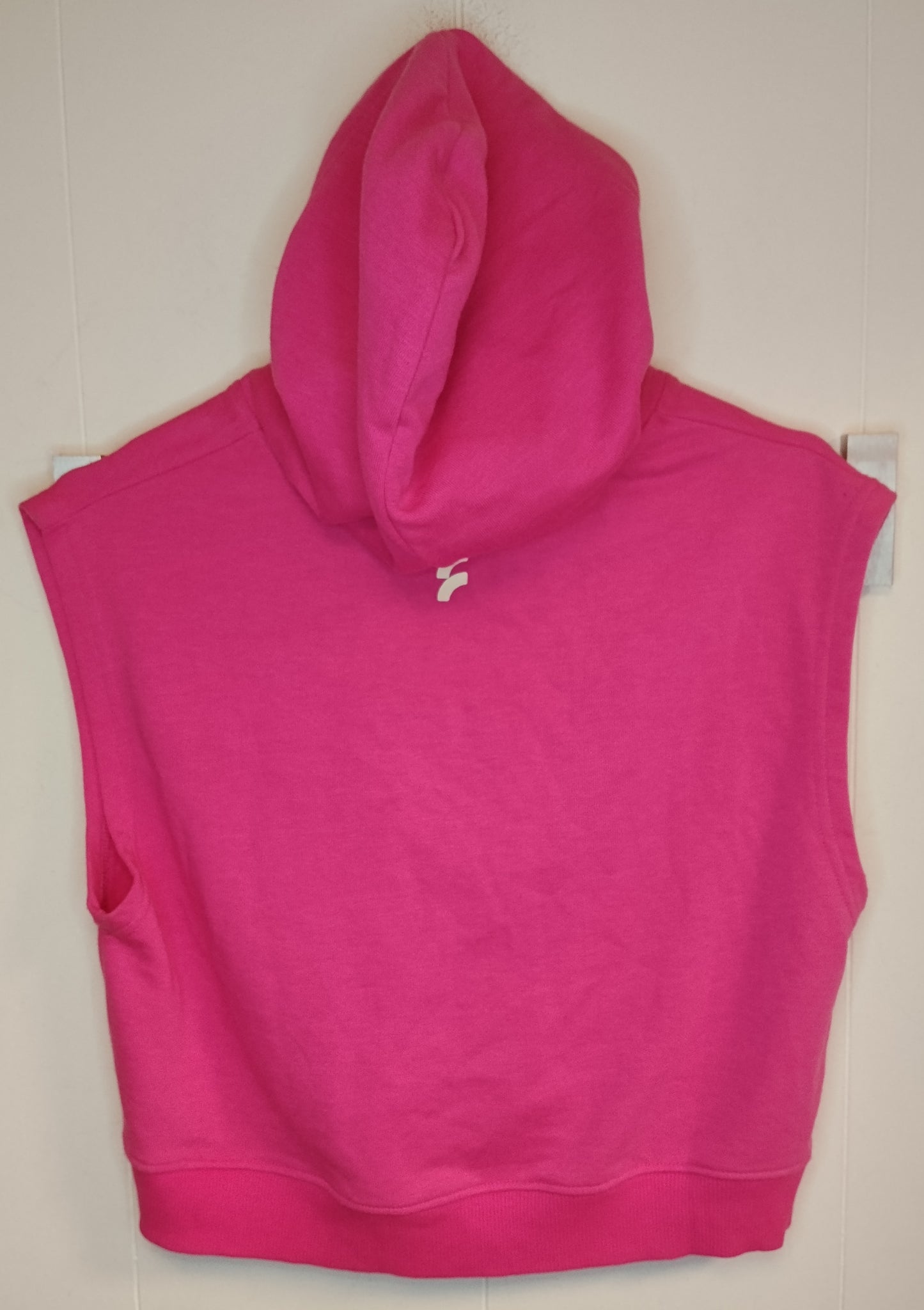Felpa Donna Freddy Fucsia Cropped Senza Maniche Cappuccio Taglia S