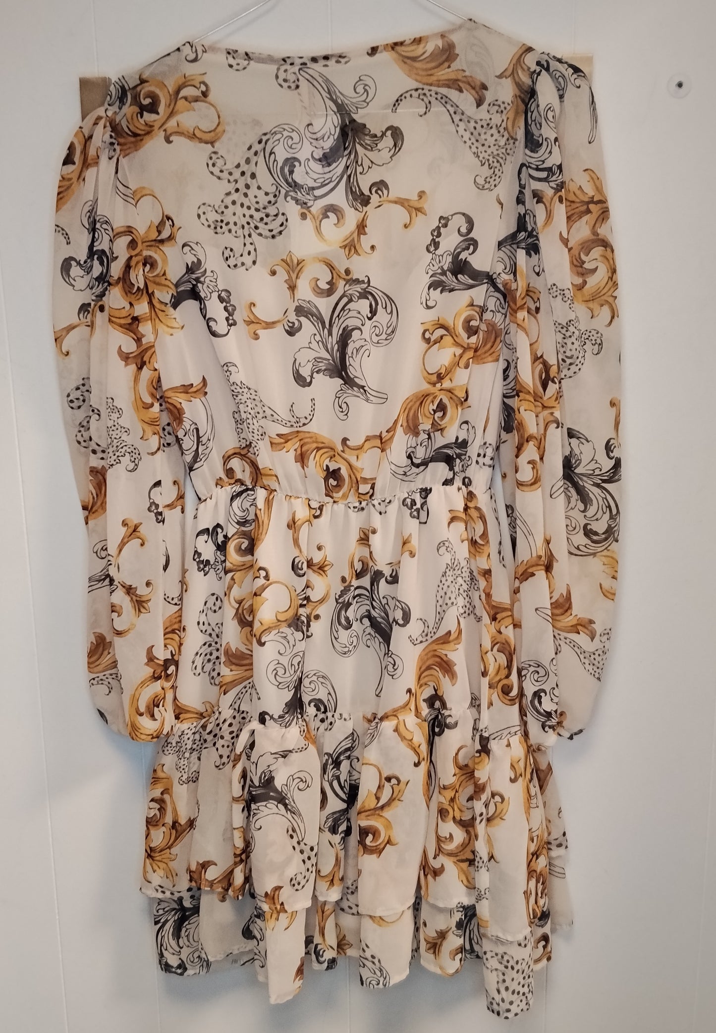 Vestito Donna Imperial Fantasia Barocca Beige Elegante Taglia XS