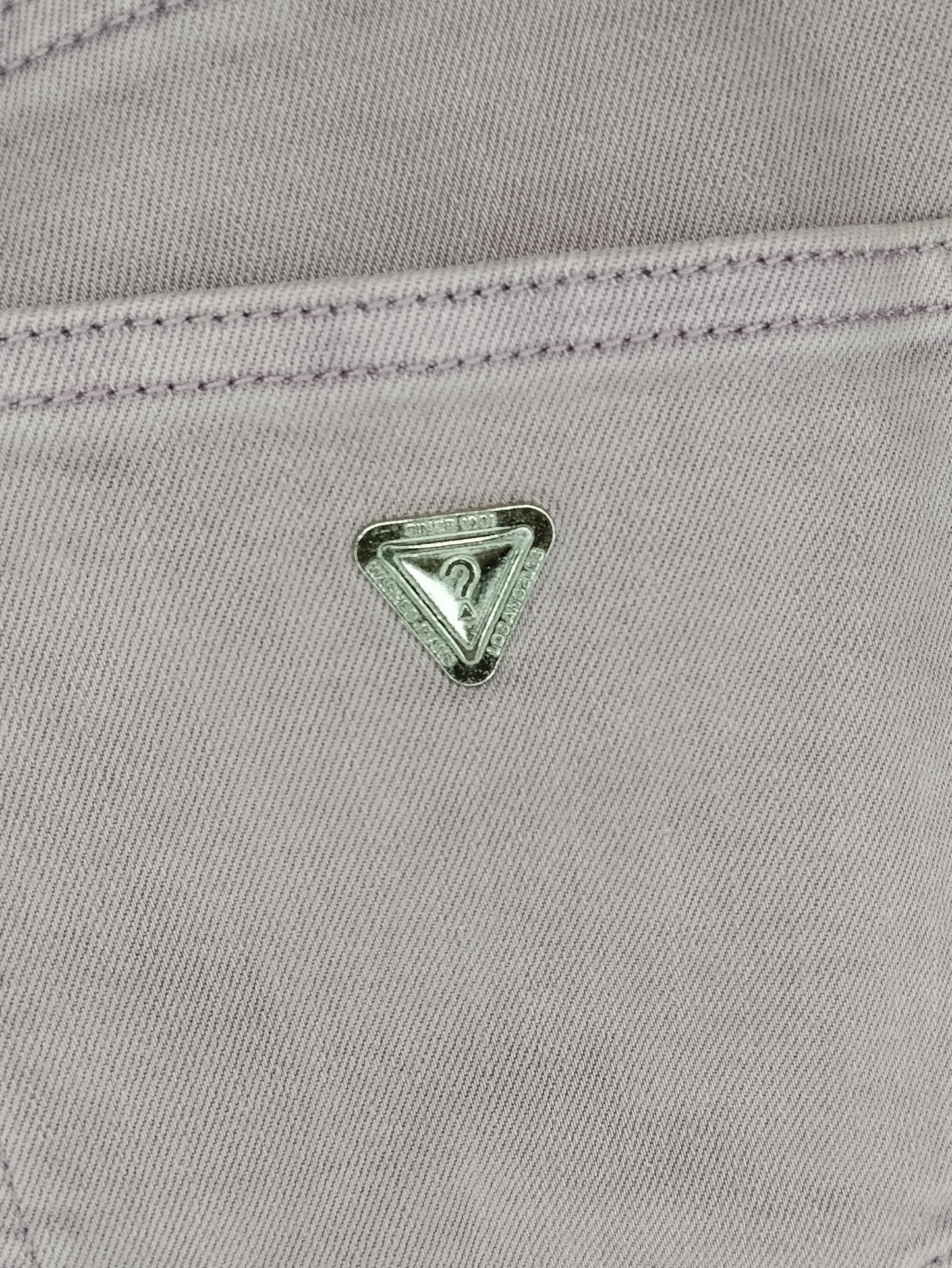 Jeans Donna Guess Rosa Slim Fit Vita Alta Taglia 38