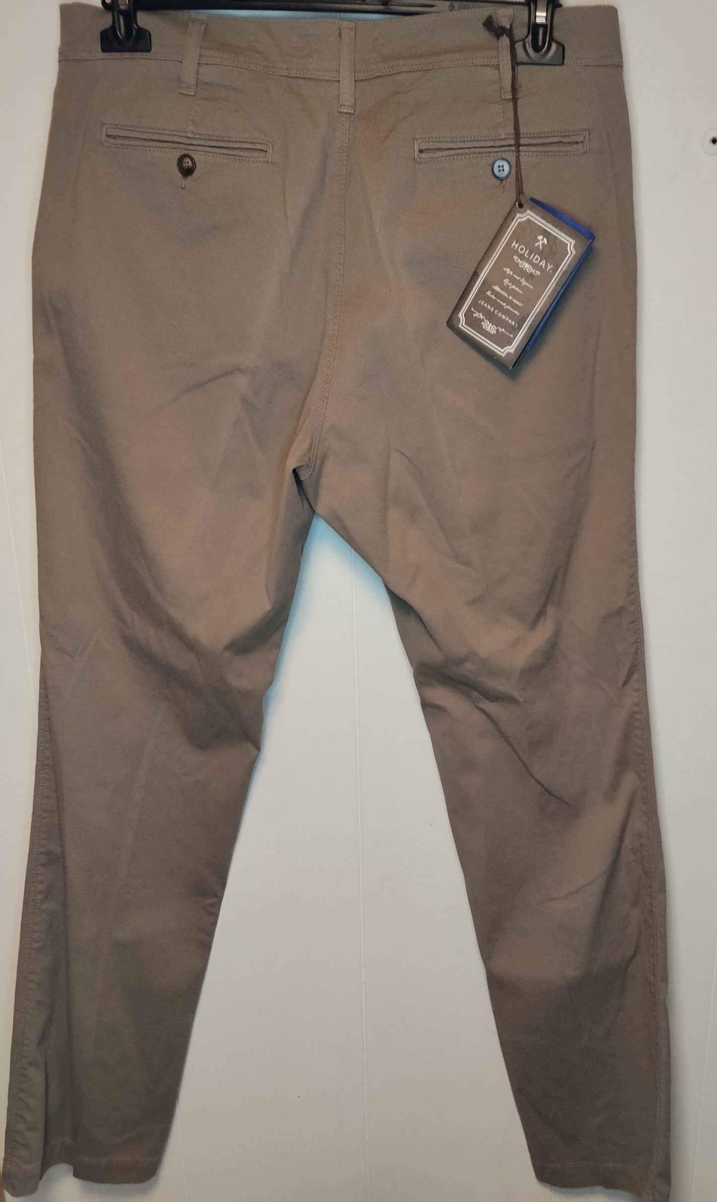 Pantaloni Uomo Holiday Beige Regular Fit Eleganti Taglia 50 nuovo con cartellino