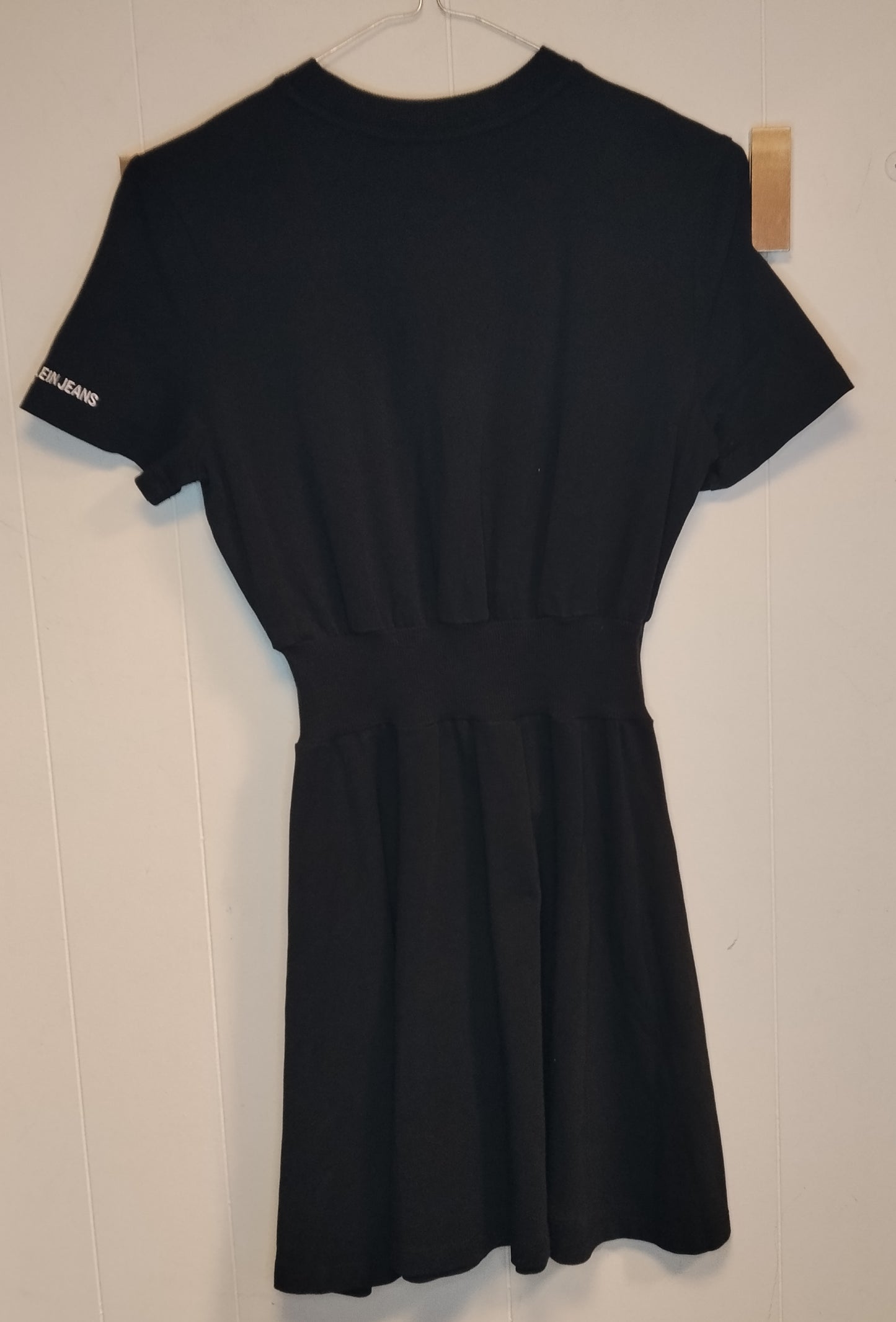 Vestito Donna Calvin Klein Nero Mini Abito Casual Elegante Taglia XS