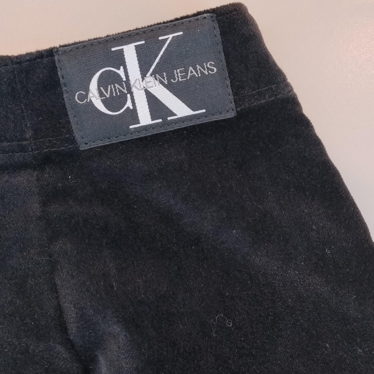 Gonna Donna Calvin Klein Jeans Nera Mini Bottoni Frontali Taglia S