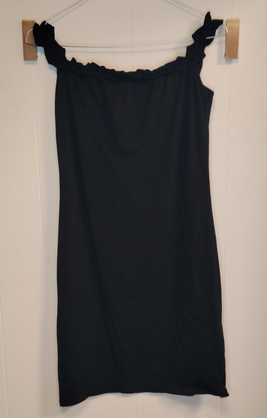 Vestito Donna Calliope Nero Spalle Scoperte Taglia S Tubino