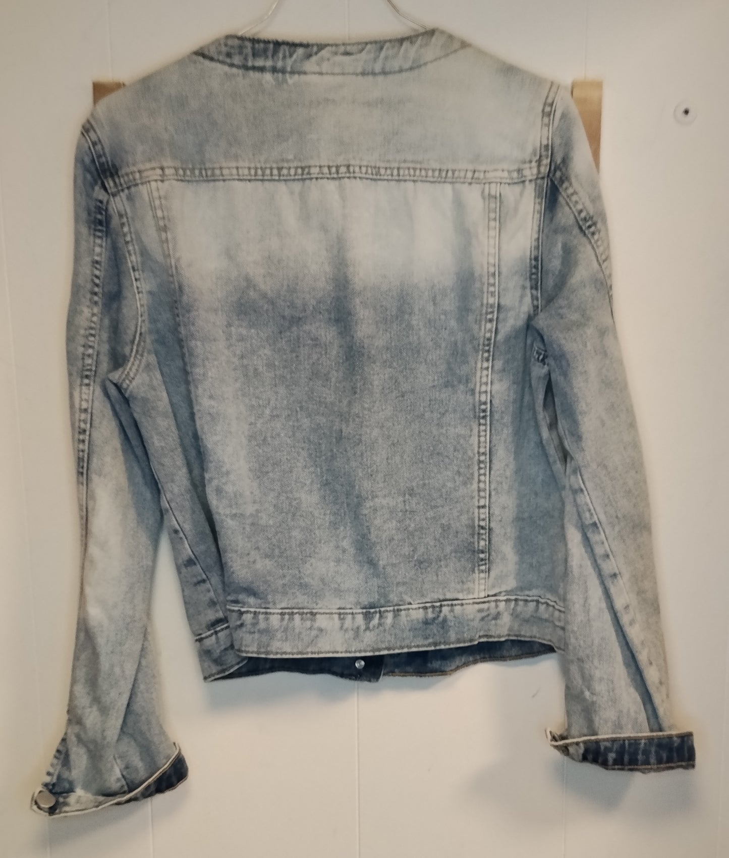 Giacca Denim Donna Janina Chiaro con Perle Taglia 42 Jeans