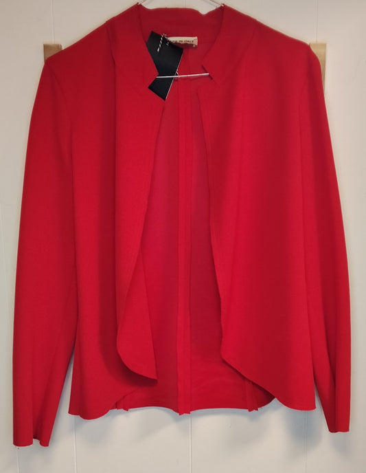 Blazer Donna Rosso Elegante Made in Italy Taglia M Giacca