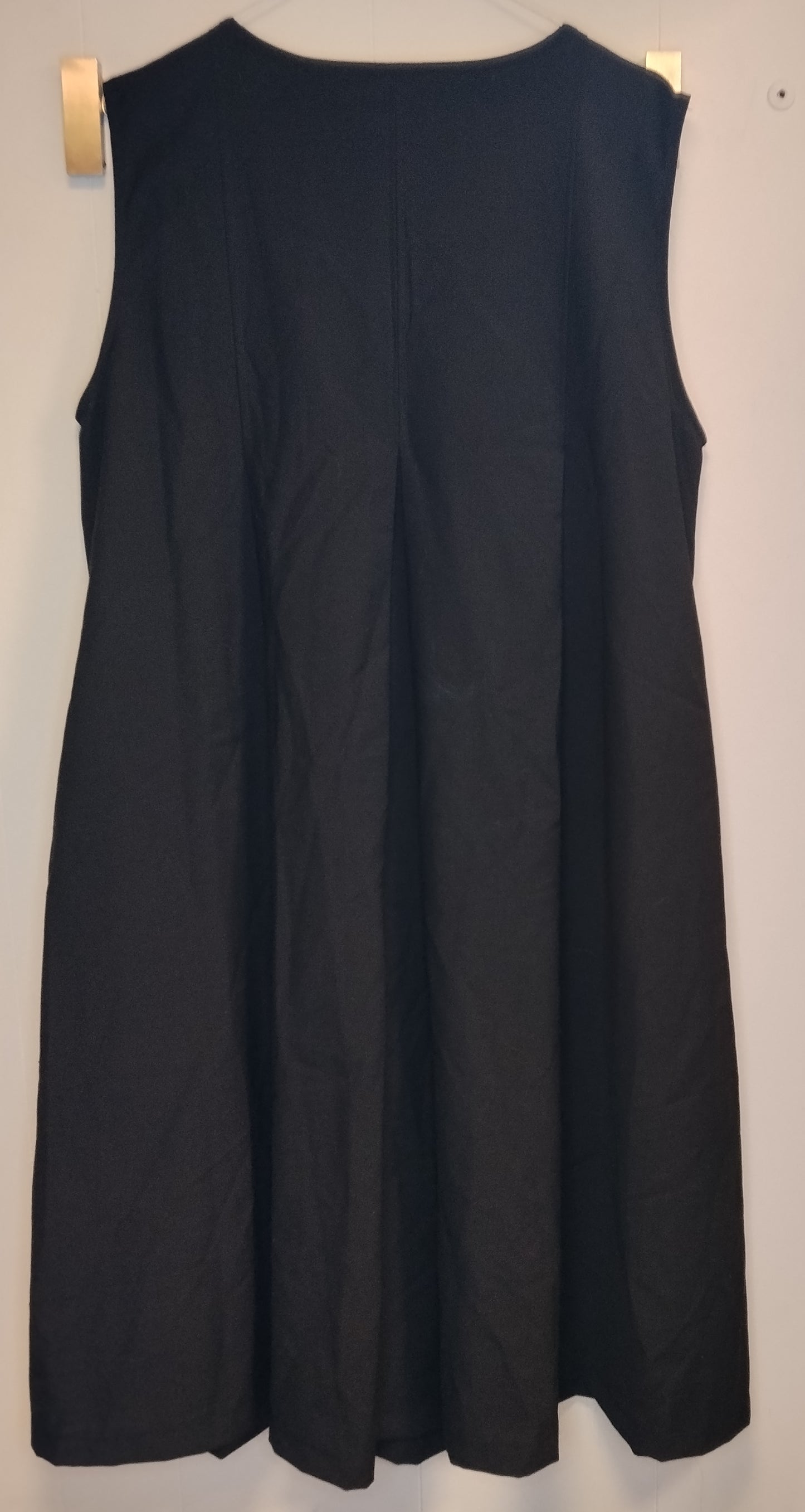 Vestito Donna Wendy Trendy Nero Smanicato Elegante Taglia L