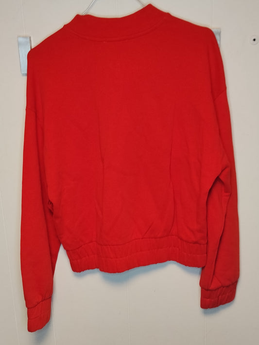 Felpa Donna Benetton Rossa con Zip Taglia XS – Casual e Sportiva