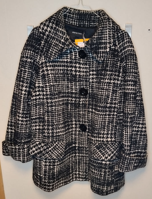 Giacca Donna Elena Mirò Fantasia Tweed Taglia M – Elegante e Raffinata