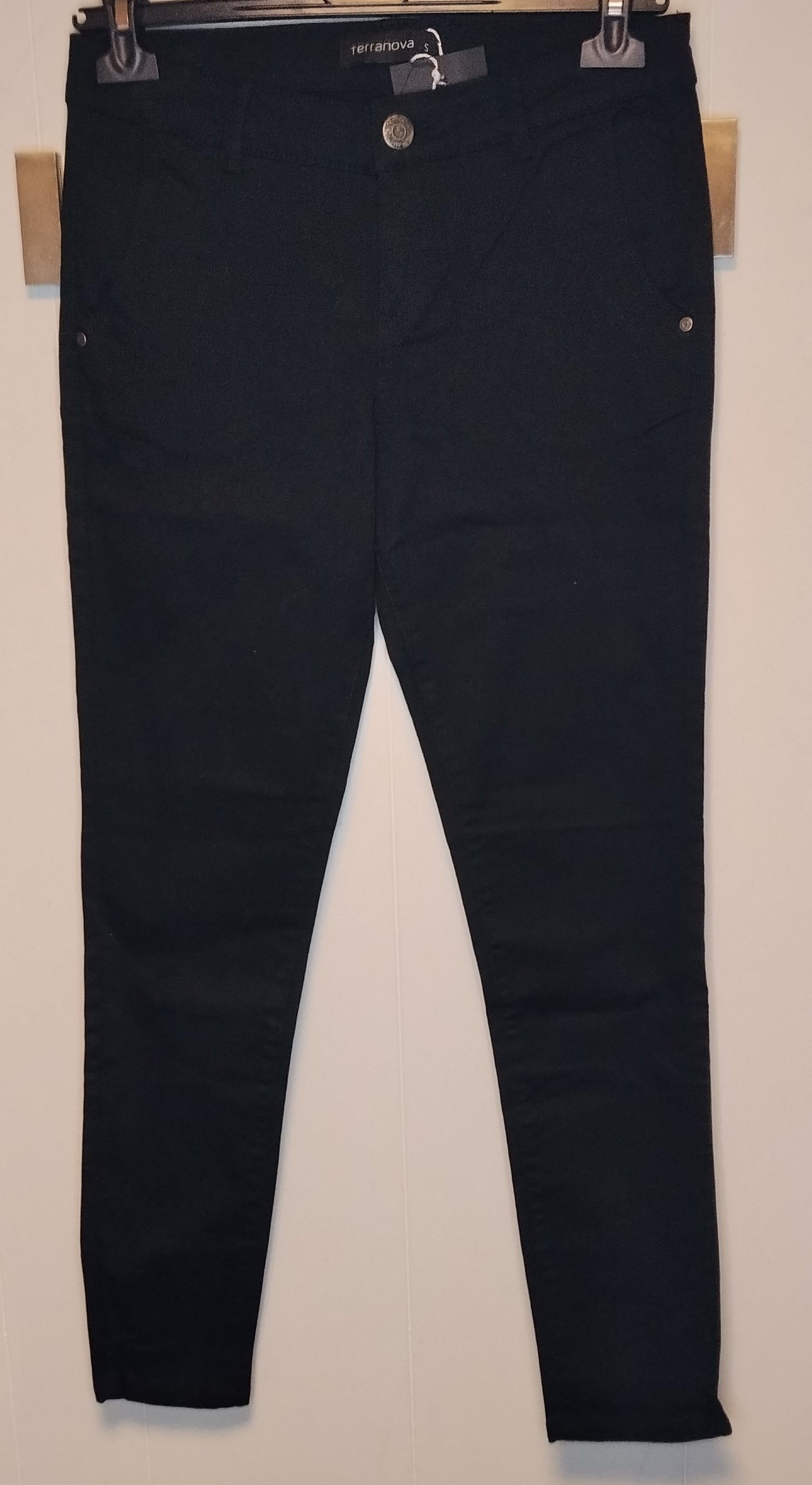 Pantaloni neri Terranova donna taglia S slim fit casual eleganti nuovo con cartellino