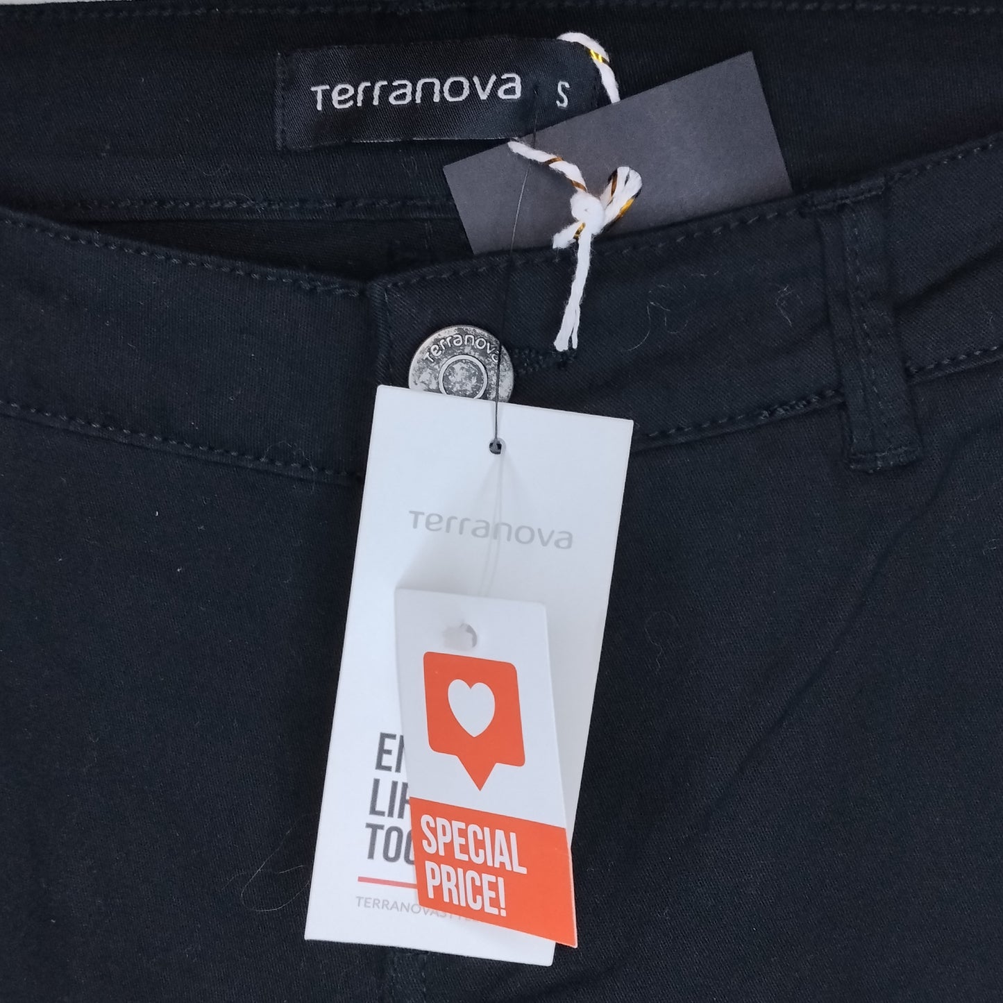 Pantaloni neri Terranova donna taglia S slim fit casual eleganti nuovo con cartellino