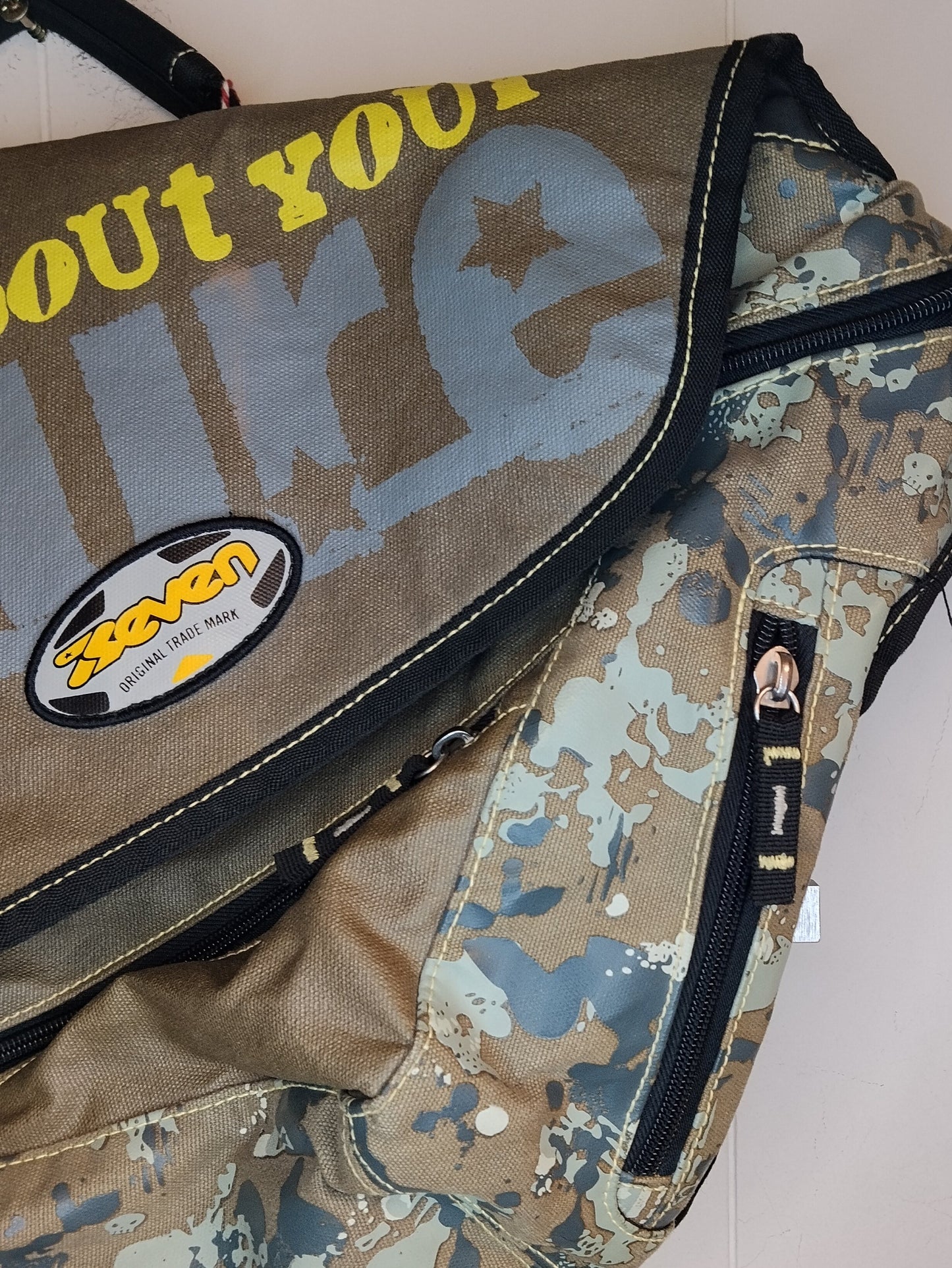 Borsa tracolla Seven stile militare camouflage streetwear unisex