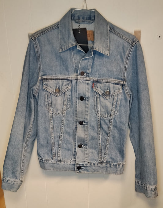 Giacca jeans Levi’s donna taglia S denim chiaro originale casual