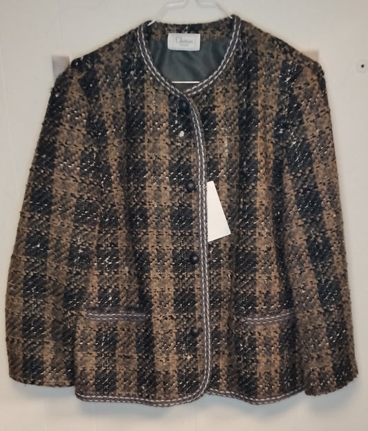 Giacca Veillon Mode donna taglia S fantasia elegante stile Chanel vintage
