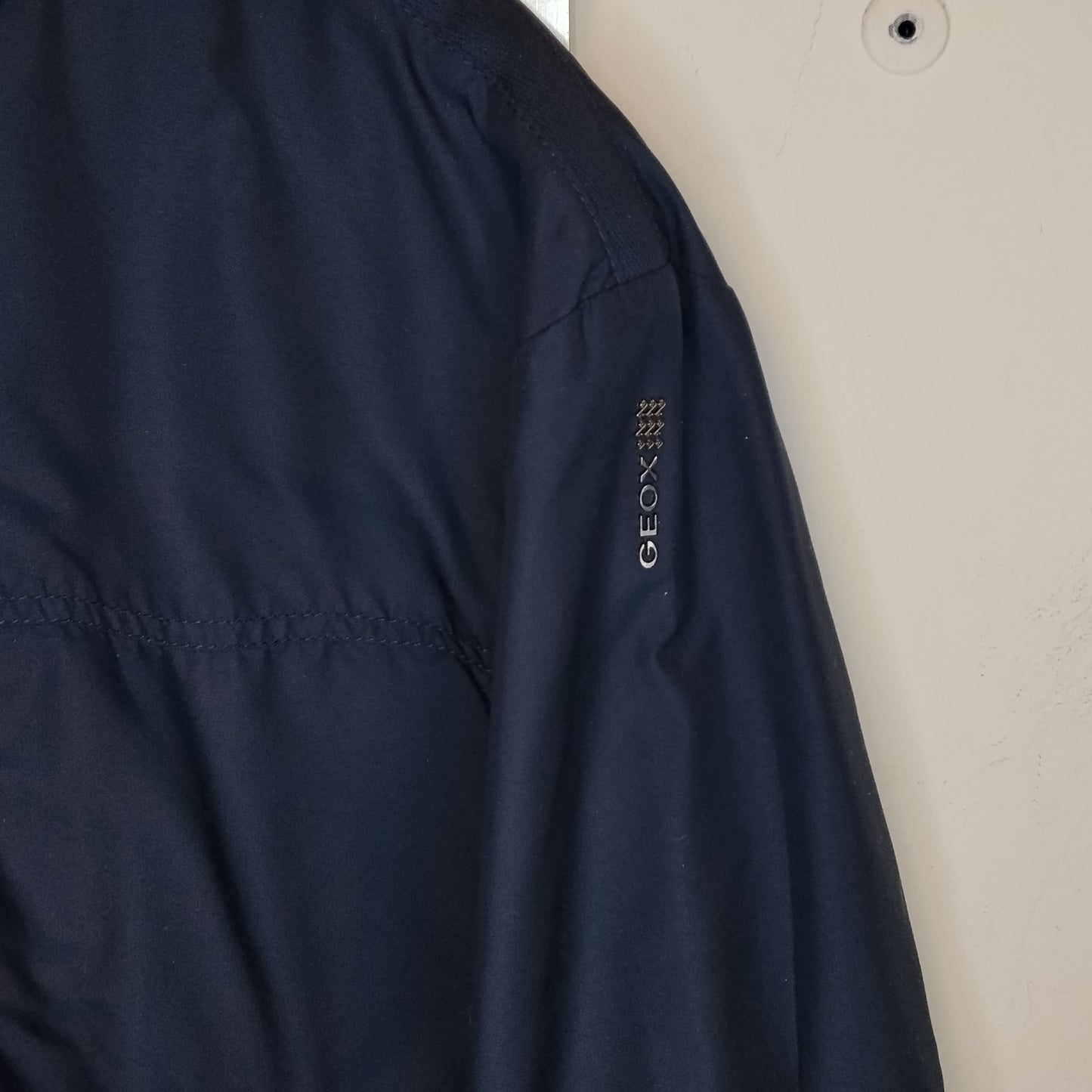 Giacca uomo Geox blu navy leggera taglia 50 – zip e tasche