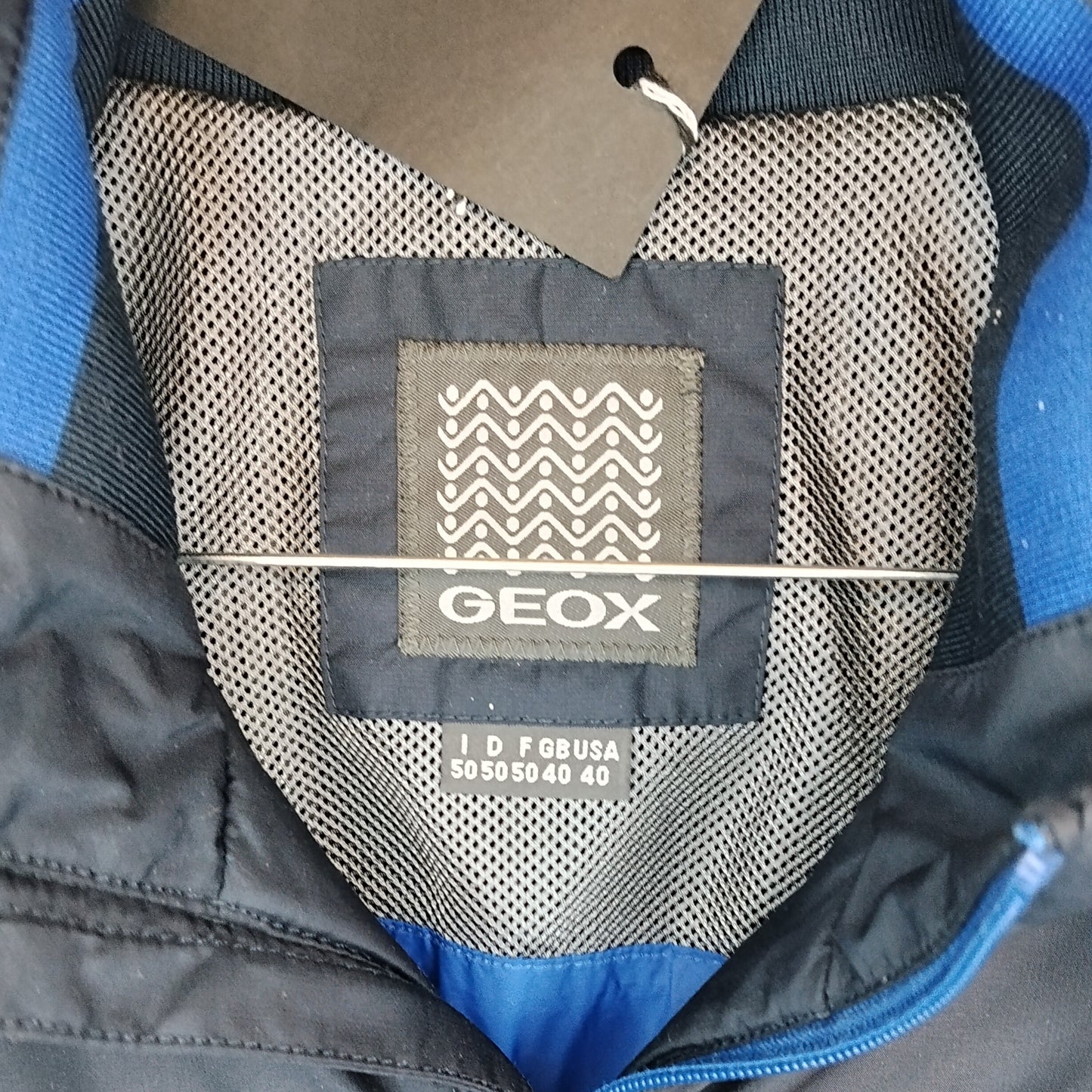 Giacca uomo Geox blu navy leggera taglia 50 – zip e tasche
