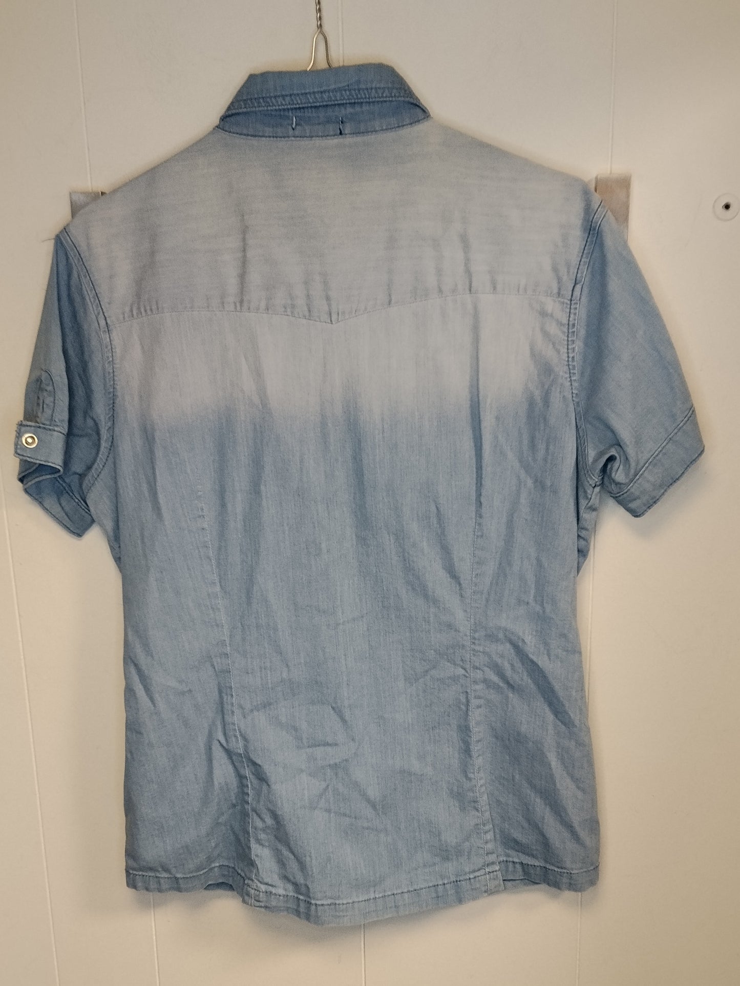 Camicia Donna Oltre Denim Chiaro Taglia M – Camicia Jeans Slim Fit Elegante
