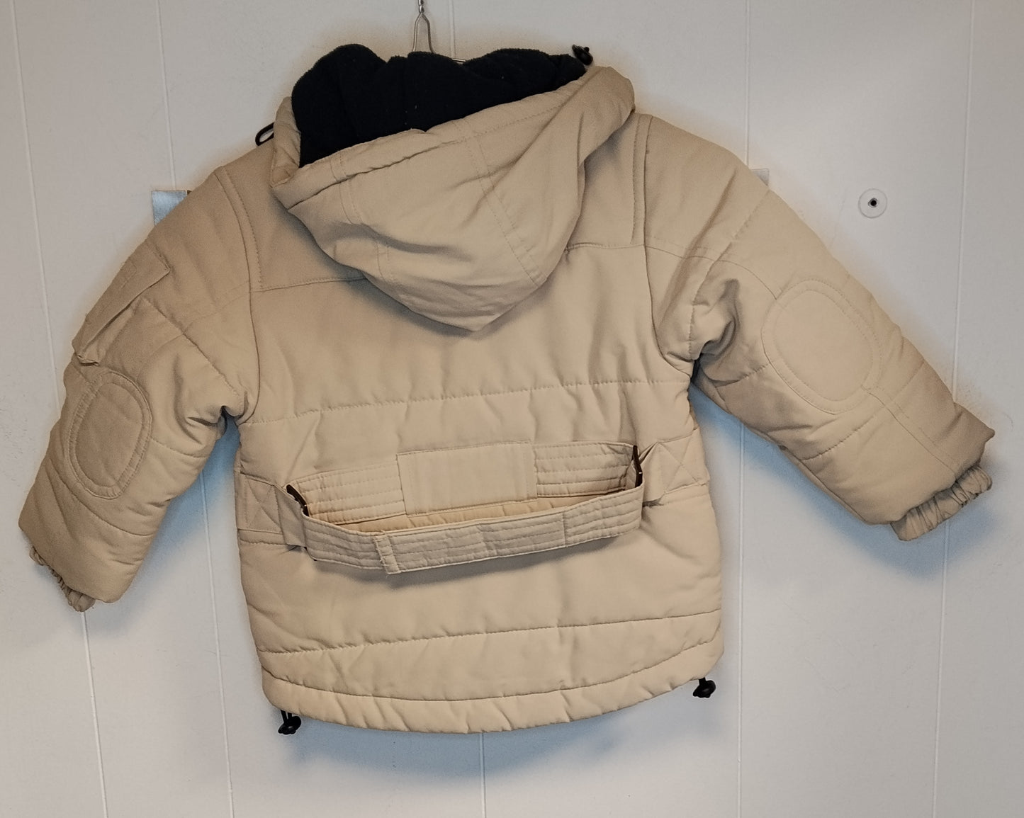 Giubbotto Bambino Benetton Beige 12 Mesi 74 cm – Piumino con Cappuccio Invernale