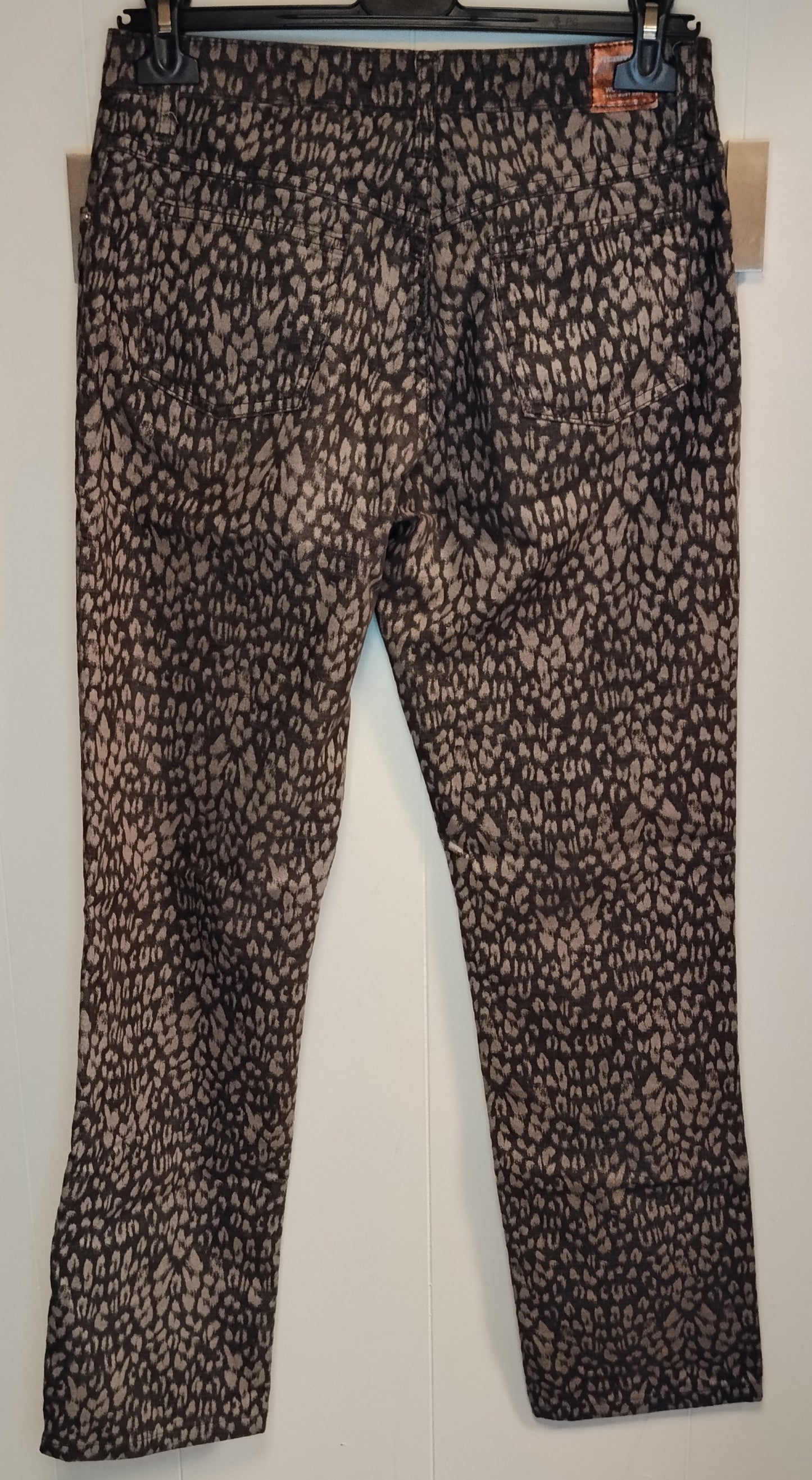 Pantaloni Donna Vitamina Fantasia Animalier Taglia 44 – Slim Fit Casual Chic