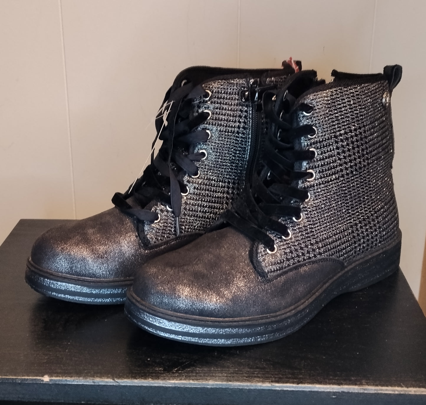 Stivaletti  Prendimi Girl Neri Taglia 36 – Anfibi Glitter Fashion