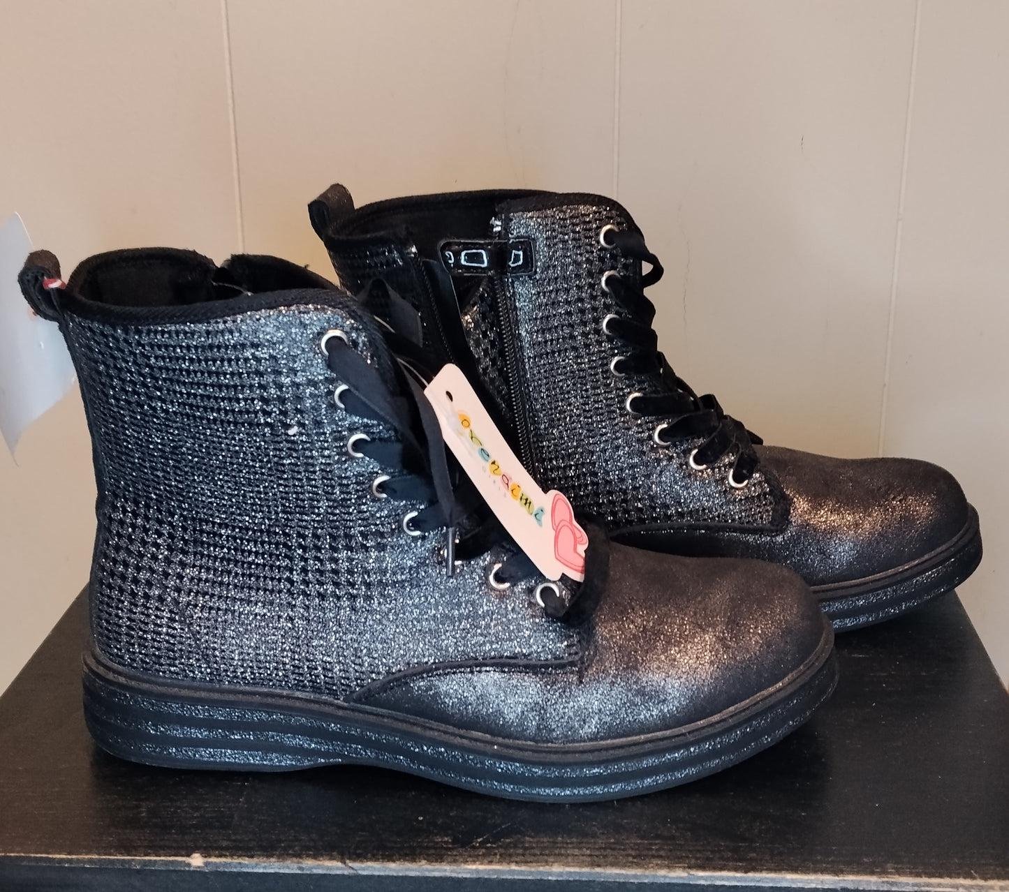Stivaletti  Prendimi Girl Neri Taglia 36 – Anfibi Glitter Fashion