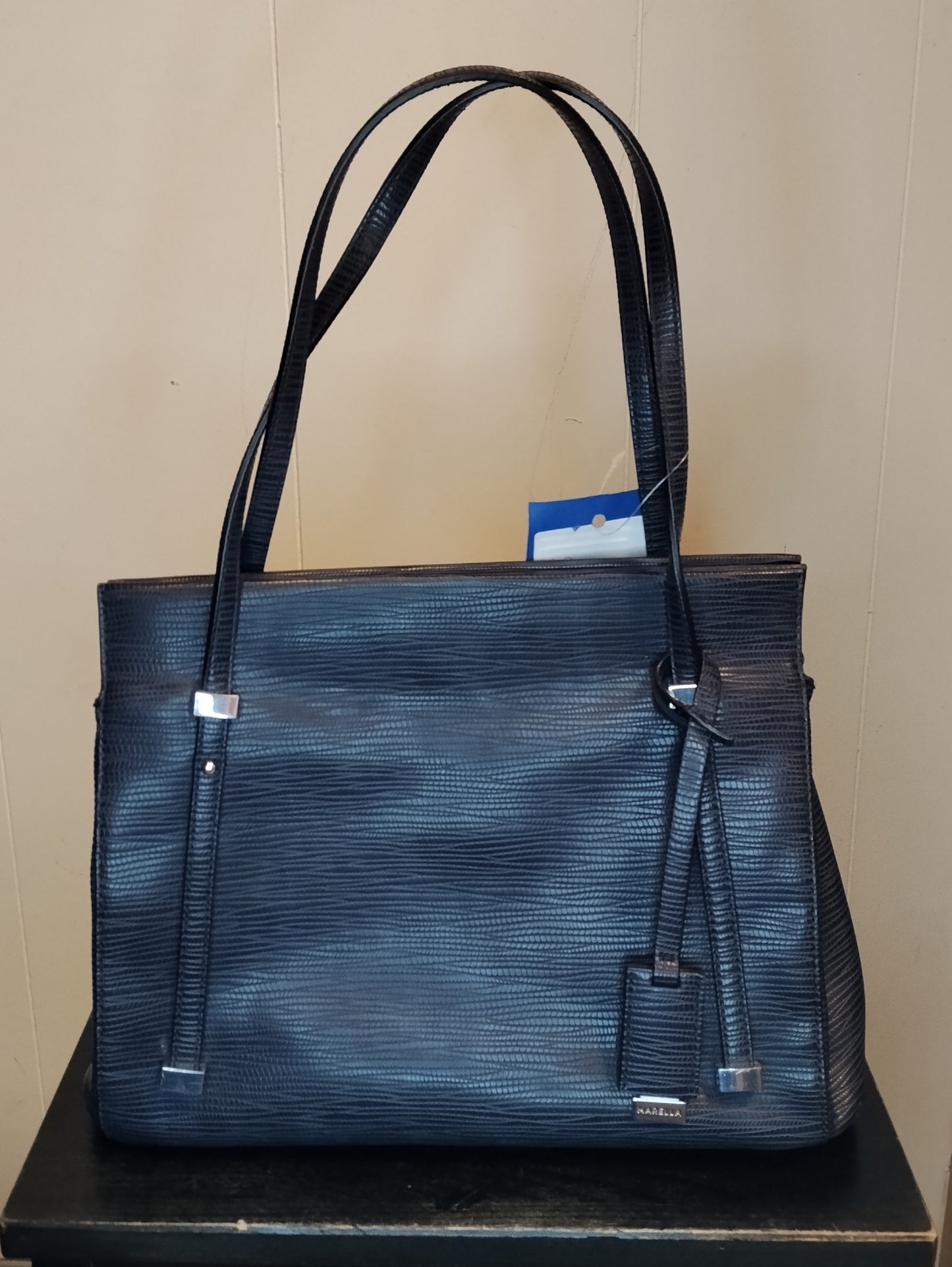 Borsa Donna Marella Nera Elegante – Shopper Grande in Pelle Effetto Texture