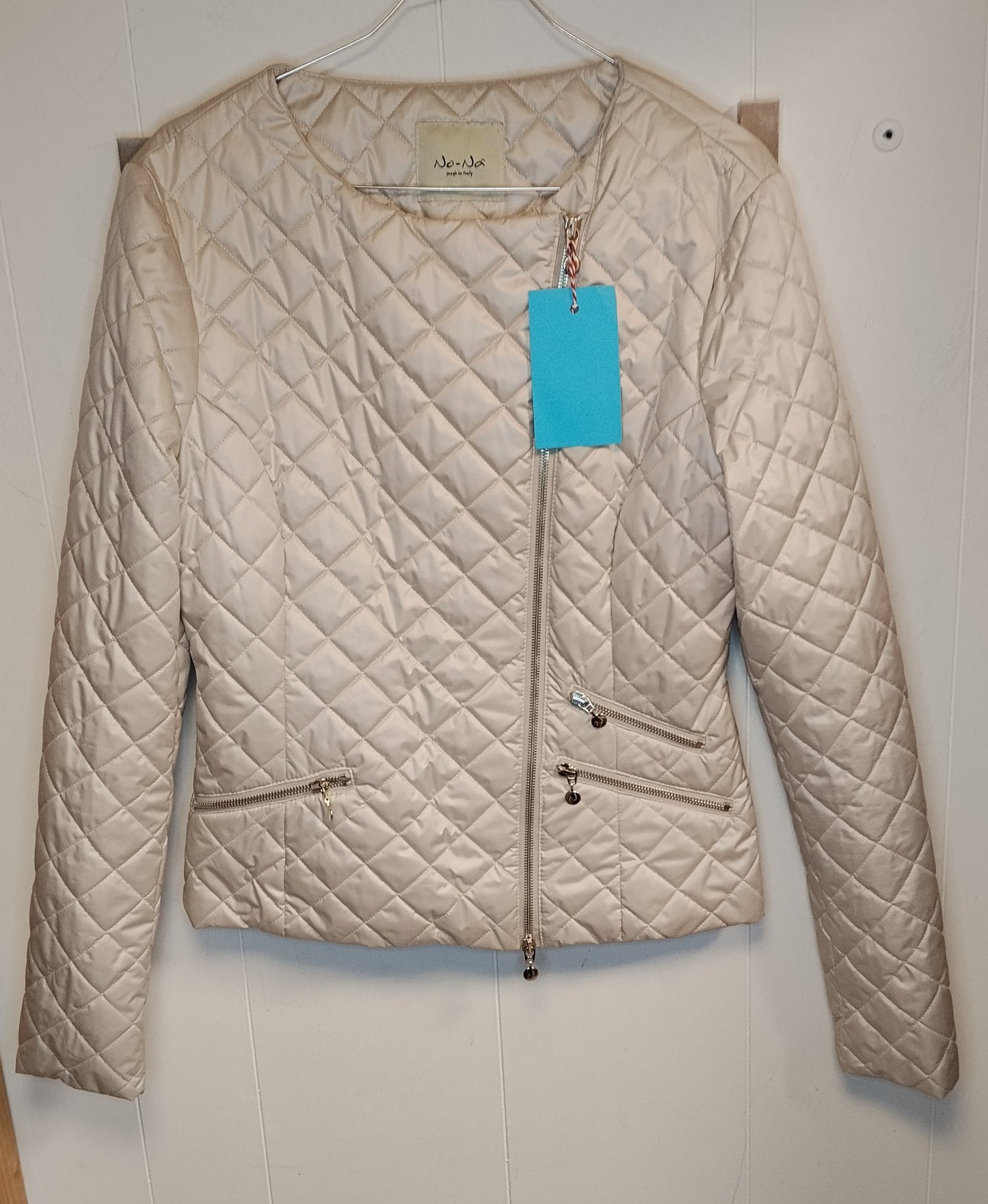 Giacca Trapuntata Donna No-Nà Beige Taglia M – Giubbino Leggero Elegante