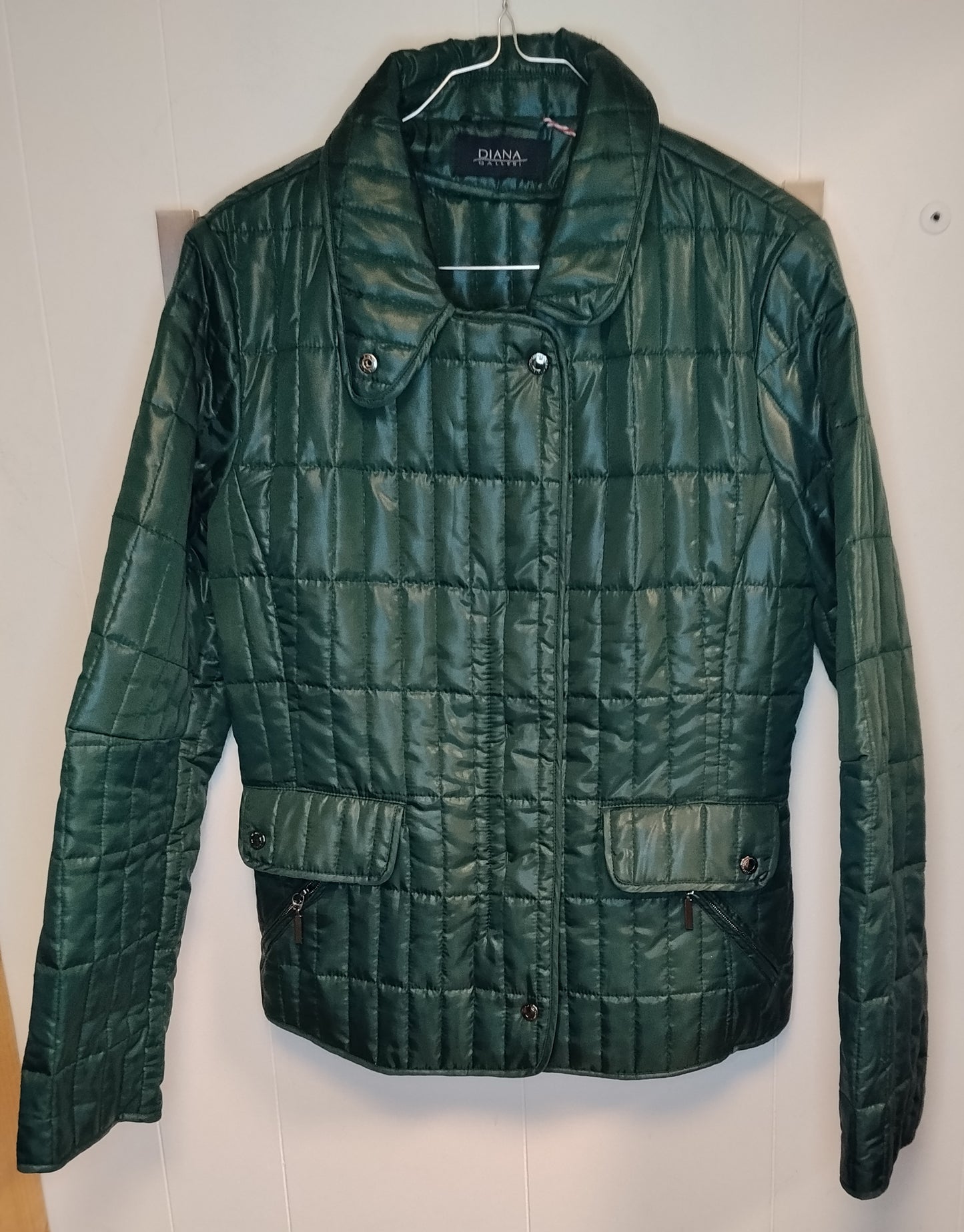 Giacca Trapuntata Diana Gallesi Verde Taglia L – Giubbino Donna Elegante
