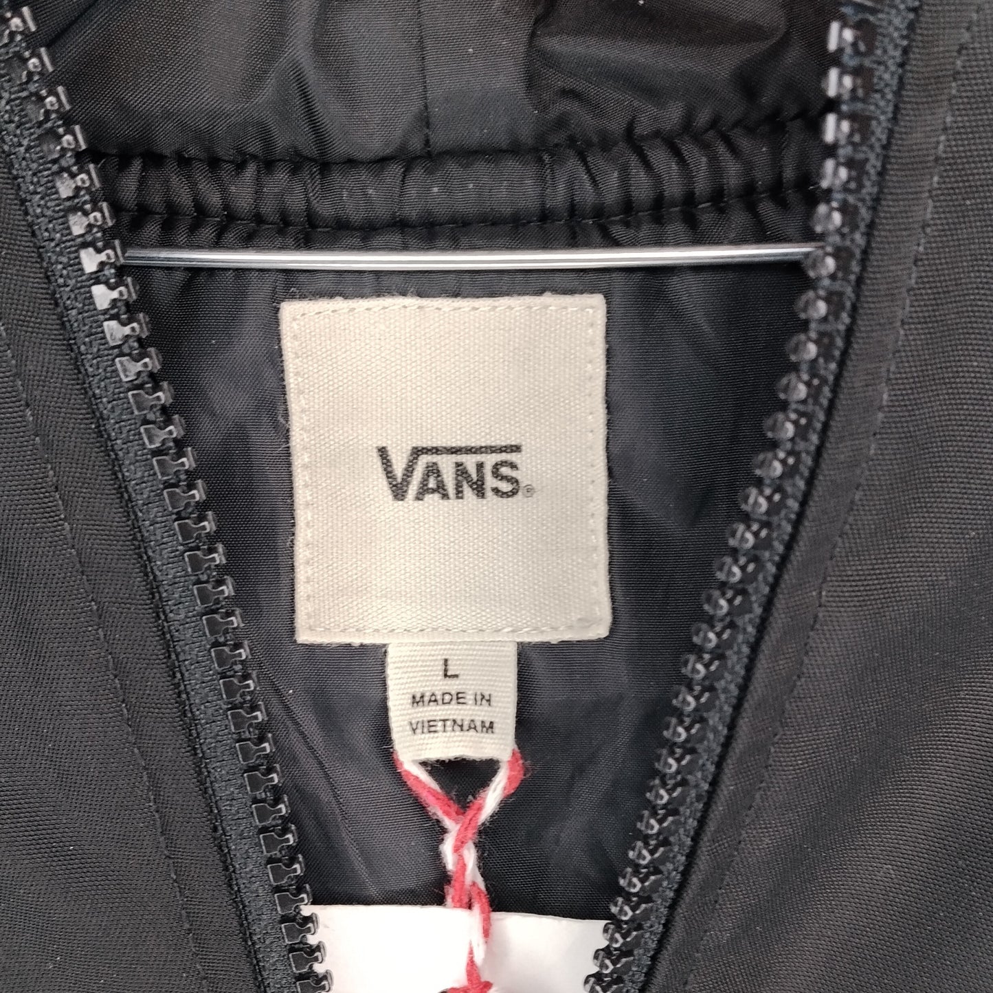 Giacca felpa Vans Uomo Nera con Cappuccio Taglia L – Giacca Zip Streetwear
