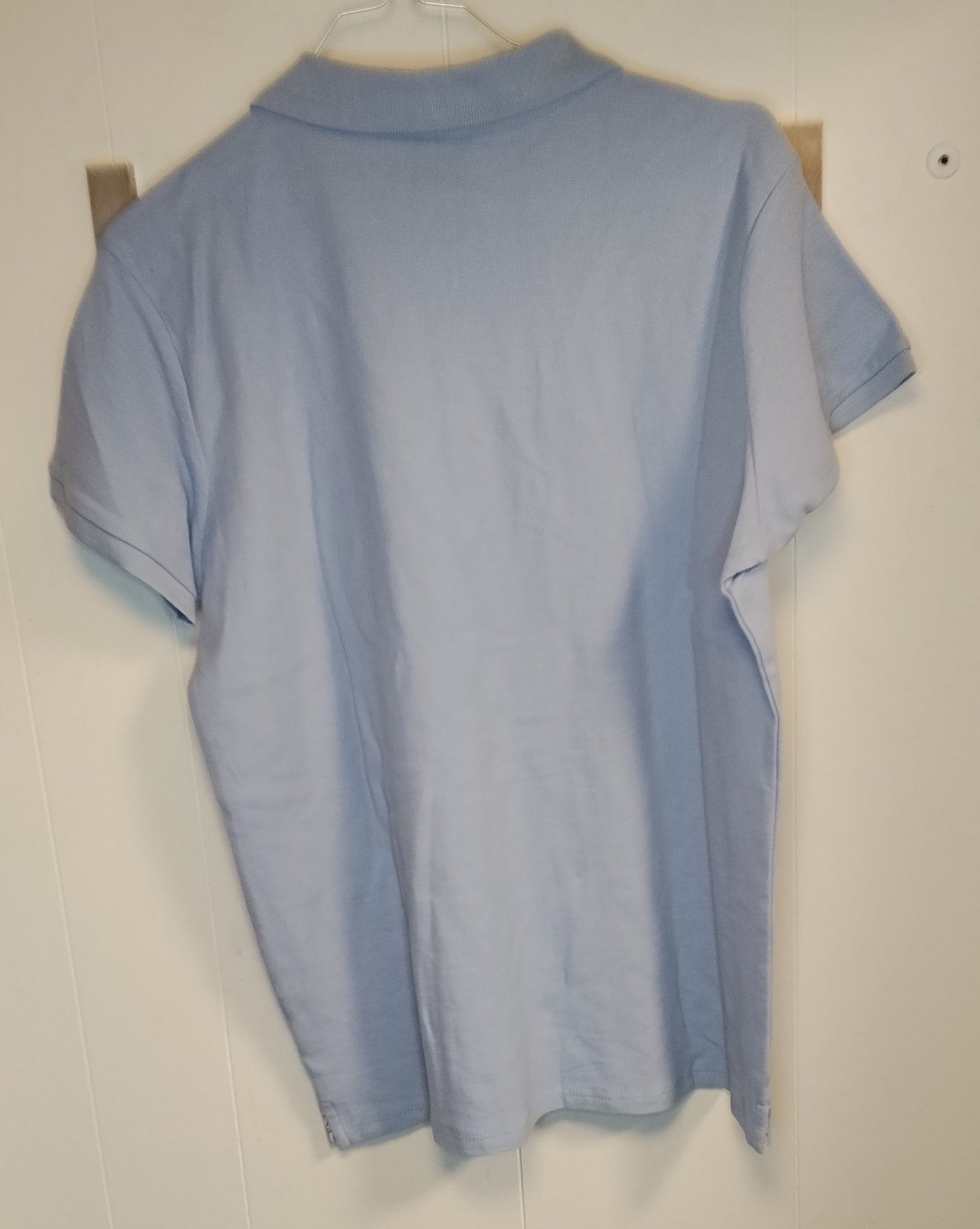 Polo Donna Wild Flowers Azzurra Taglia L – Maglia Cotone Nuova con Cartellino