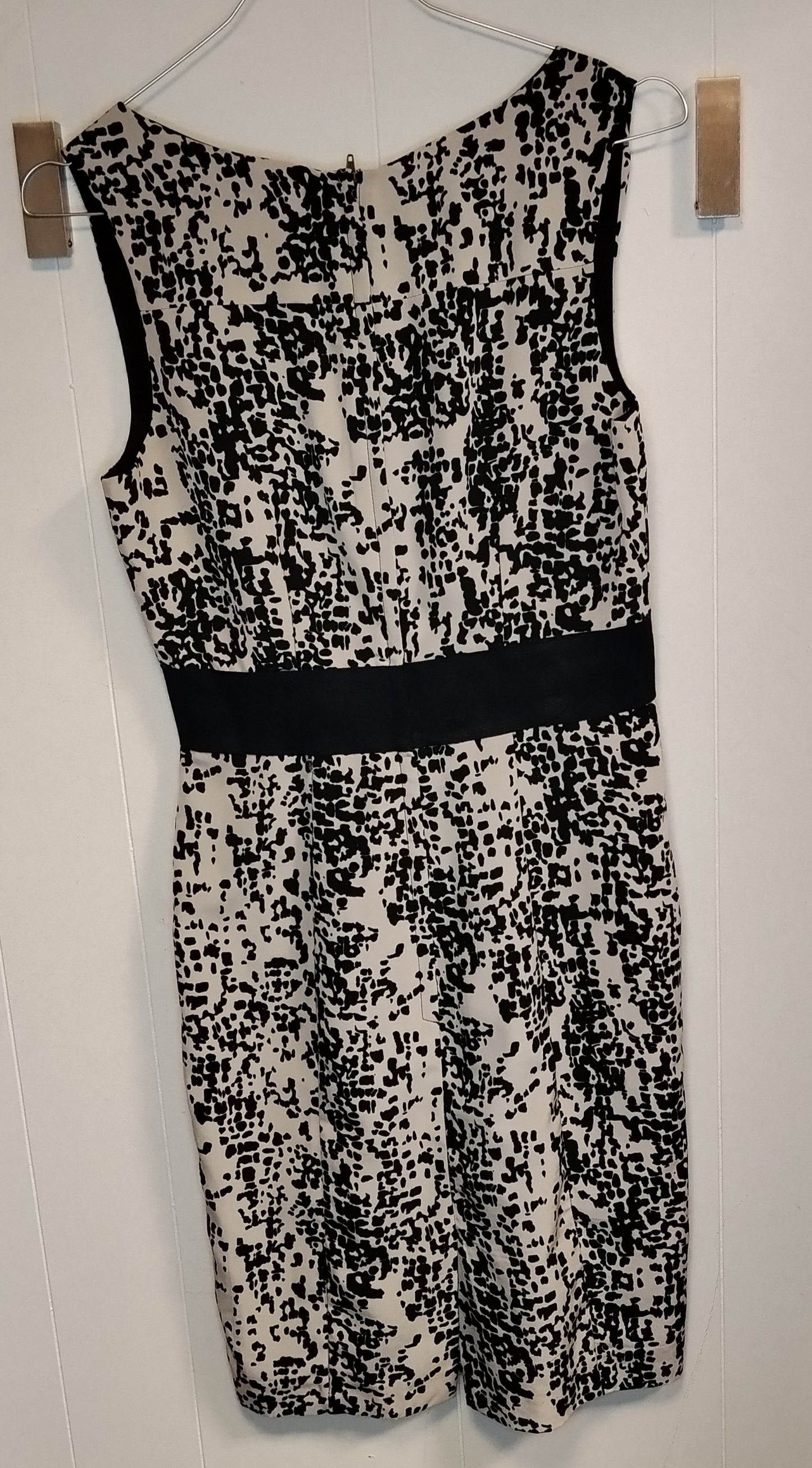 Abito Donna H&M Bianco e Nero Taglia 38 – Vestito Elegante con Scollo a V