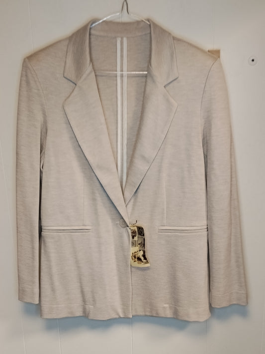 Blazer Donna Beige Taglia 48 – Giacca Elegante Morbida Taglie Comode