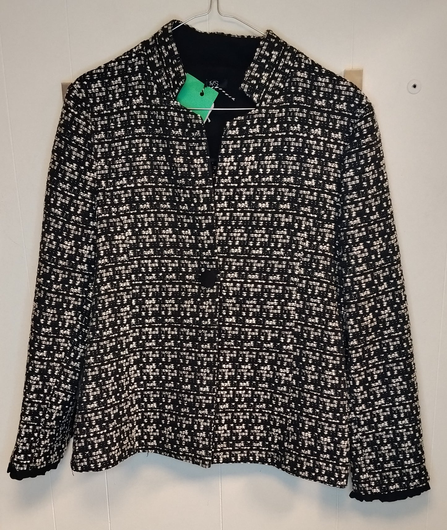 Blazer Donna OVS Fantasia Nero Bianco Taglia 48 – Giacca Elegante Taglie Comode