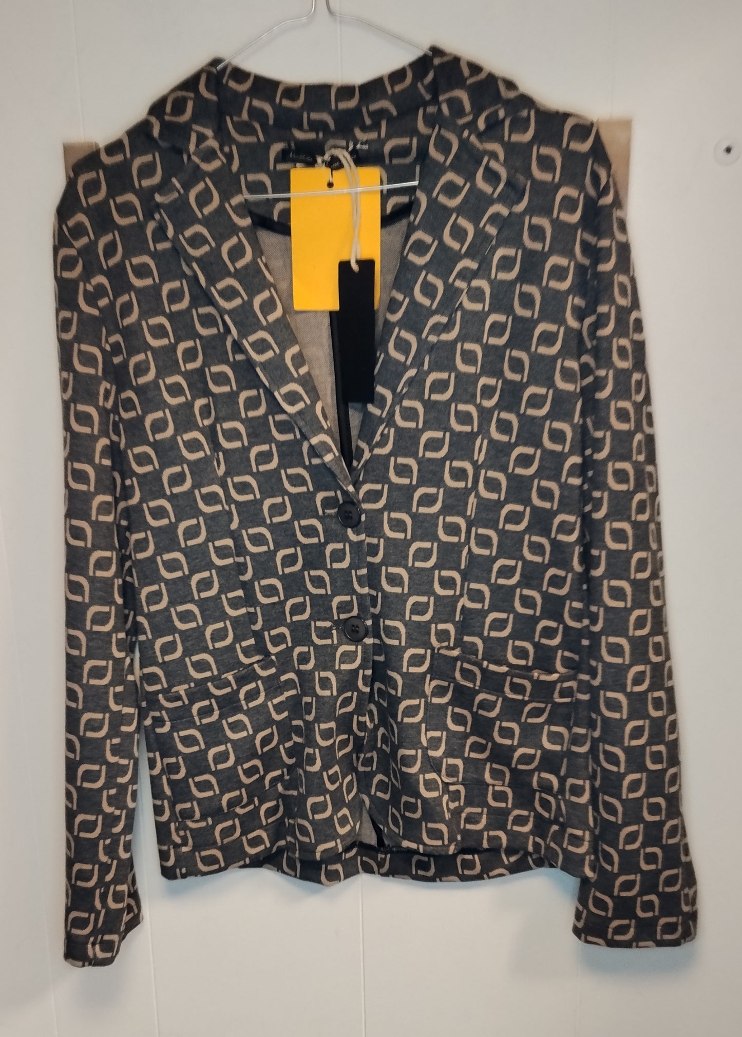 Blazer Donna Mathilda Fantasia Geometrica Taglia M – Giacca Elegante Nuova