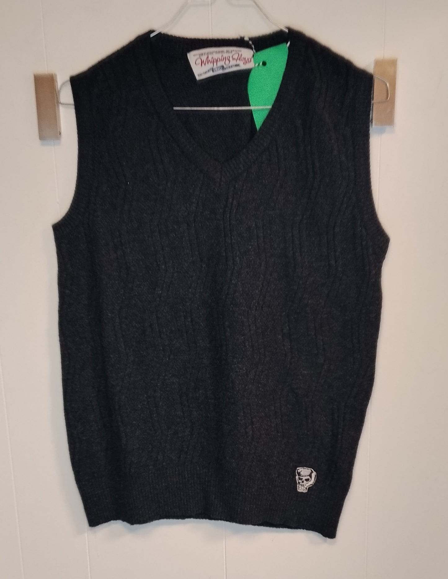 Gilet uomo Whipping H Loyd Nero Taglia S – Maglia Smanicata con Dettaglio Skull