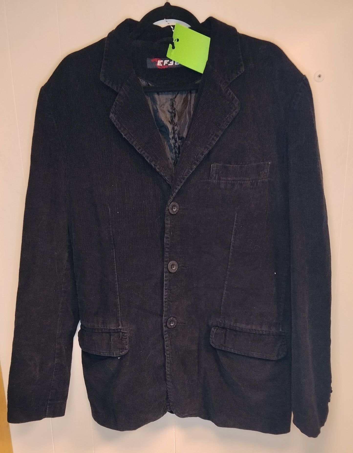 Giacca Uomo in Velluto Effect Nera Taglia XL – Blazer Elegante Casual