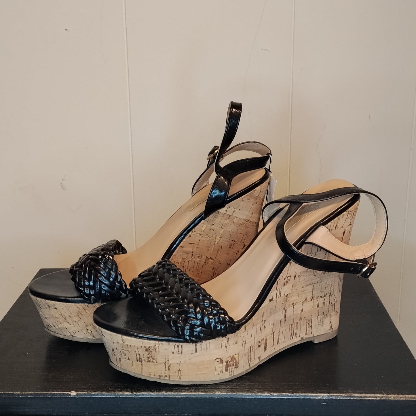 Sandali Donna Prima Donna Neri con Zeppa Taglia 38 – Scarpe Estive Eleganti